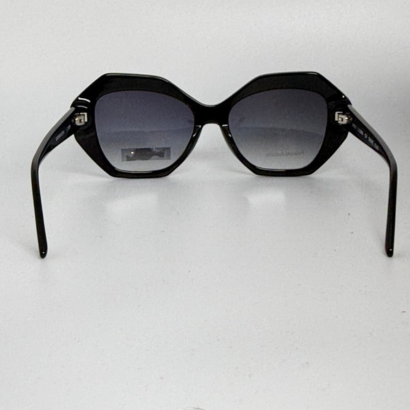 BCBGMAXAZRIA Women\'s Black Oversized Geometric Sunglasses‎ 100 UV 21207 main image 7
